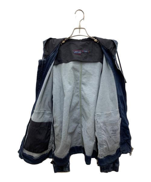 DIESEL（ディーゼル）DIESEL (ディーゼル) ジョグデニムジップパーカー ネイビー サイズ:Lの古着・服飾アイテム