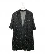 Mila Owenミラオーウェン）の古着「チェスターコート」｜ブラック×ホワイト