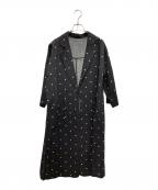 Mila Owenミラオーウェン）の古着「チェスターコート」｜ブラック×ホワイト