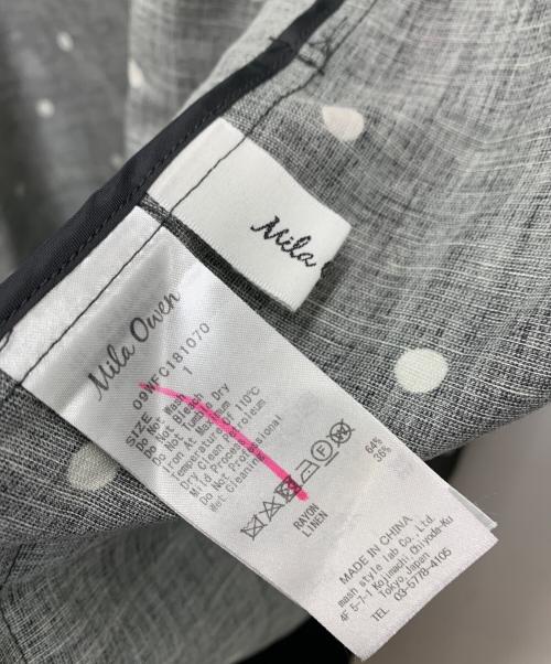 Mila Owen（ミラオーウェン）Mila Owen (ミラオーウェン) チェスターコート ブラック×ホワイト サイズ:1 未使用品の古着・服飾アイテム