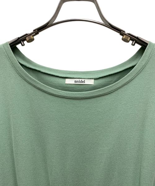 Snidel（スナイデル）Snidel (スナイデル) 半袖ワンピース グリーン×ブラック サイズ:F 未使用品の古着・服飾アイテム
