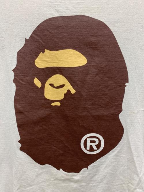 A BATHING APE（アベイシングエイプ）A BATHING APE (アベイシングエイプ) 半袖カットソー ホワイト サイズ:Lの古着・服飾アイテム