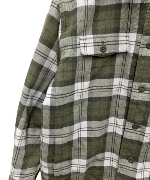 X-LARGE（エクストララージ）X-LARGE (エクストララージ) シャツジャケット グリーン×ホワイト サイズ:Mの古着・服飾アイテム