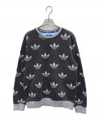 adidas Originalsアディダスオリジナル）の古着「スウェット」｜グレー×ブラック