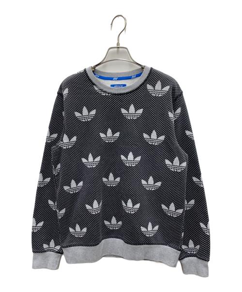 adidas Originals（アディダスオリジナル）adidas originals (アディダスオリジナル) スウェット グレー×ブラック サイズ:Mの古着・服飾アイテム