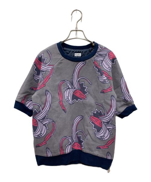 PAUL SMITH（ポールスミス）PAUL SMITH (ポールスミス) 半袖カットソー グレー×ピンク サイズ:Mの古着・服飾アイテム