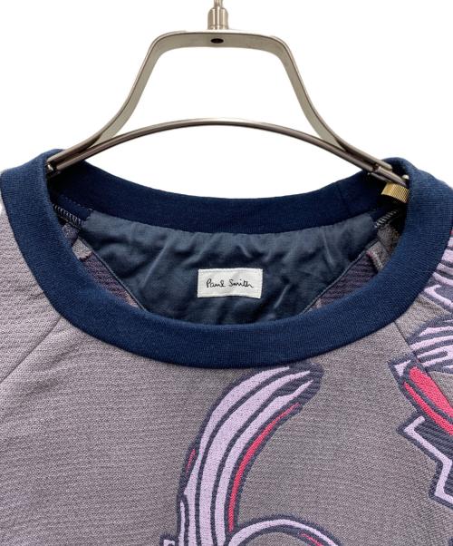 PAUL SMITH（ポールスミス）PAUL SMITH (ポールスミス) 半袖カットソー グレー×ピンク サイズ:Mの古着・服飾アイテム