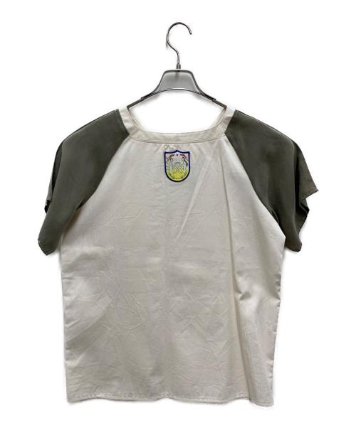 Sono（ソーノ）Sono (ソーノ) 半袖カットソー アイボリー×カーキ サイズ:Free 未使用品の古着・服飾アイテム