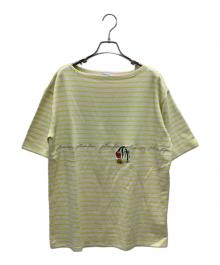 pillings（ピリングス）の古着「半袖カットソー」｜グリーン×ベージュ