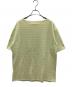 pillings (ピリングス) 半袖カットソー グリーン×ベージュ サイズ:FREE 未使用品：7000円