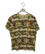 東洋エンタープライズトウヨウエンタープライズ）の古着「刺繍ベトナム半袖Tシャツ」｜グリーン