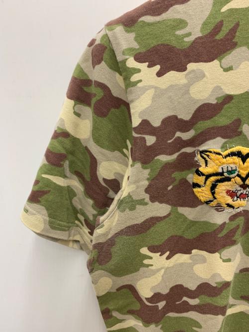 東洋エンタープライズ（トウヨウエンタープライズ）東洋エンタープライズ (トウヨウエンタープライズ) 刺繍ベトナム半袖Tシャツ グリーン サイズ:Sの古着・服飾アイテム