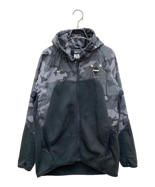 F.C.R.B.（エフシーレアルブリストル）F.C.R.B. (エフシーレアルブリストル) NIKE (ナイキ) ジップパーカー ブラック×グレー サイズ:Lの古着・服飾アイテム