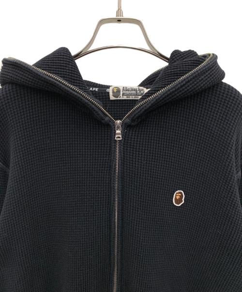 A BATHING APE（アベイシングエイプ）A BATHING APE (アベイシングエイプ) ジップパーカー ブラック サイズ:Mの古着・服飾アイテム