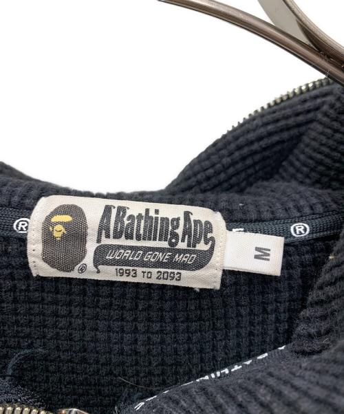 A BATHING APE（アベイシングエイプ）A BATHING APE (アベイシングエイプ) ジップパーカー ブラック サイズ:Mの古着・服飾アイテム