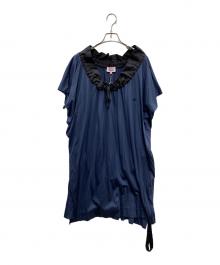 Vivienne Westwood RED LABEL（ヴィヴィアンウエストウッドレッドレーベル）の古着「半袖ワンピース」｜ネイビー