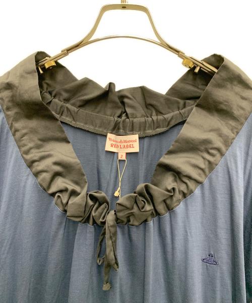 Vivienne Westwood RED LABEL（ヴィヴィアンウエストウッドレッドレーベル）Vivienne Westwood RED LABEL (ヴィヴィアンウエストウッドレッドレーベル) 半袖ワンピース ネイビー サイズ:2 未使用品の古着・服飾アイテム
