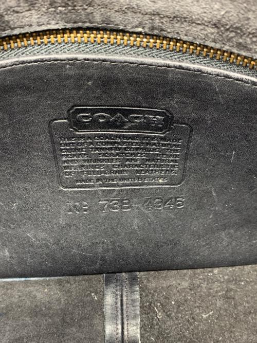 COACH（コーチ）COACH (コーチ) レザーショルダーバッグ ブラックの古着・服飾アイテム