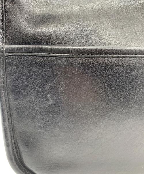 COACH（コーチ）COACH (コーチ) レザーショルダーバッグ ブラックの古着・服飾アイテム