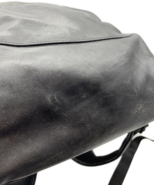 NAUGHTIAM（ノーティアム）NAUGHTIAM (ノーティアム) 撥水レザーリュック ミントの古着・服飾アイテム