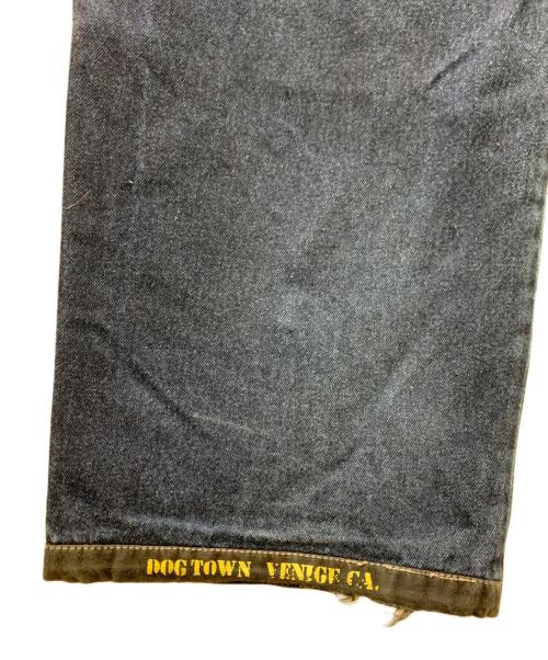 DOG TOWN（ドッグ タウン）DOG TOWN (ドッグ タウン) 刺繍ワイドデニムパンツ インディゴ サイズ:Lの古着・服飾アイテム