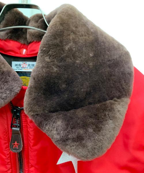 湘南爆走族（ショウナンバクソウゾク）湘南爆走族 (ショウナンバクソウゾク) ドカジャン レッド サイズ:Lの古着・服飾アイテム