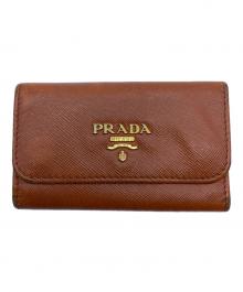 PRADA（プラダ）の古着「6連キーケース」｜ブラウン