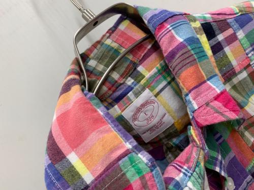 BROOKS BROTHERS（ブルックスブラザーズ）BROOKS BROTHERS (ブルックスブラザーズ) 半袖シャツ レッド サイズ:Lの古着・服飾アイテム