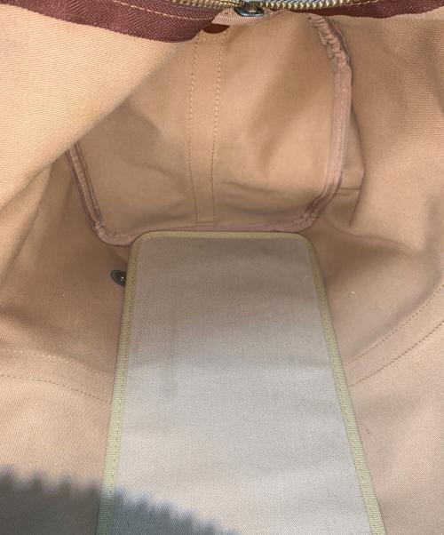POLO RALPH LAUREN（ポロ・ラルフローレン）POLO RALPH LAUREN (ポロ・ラルフローレン) ボストンバッグ ブラウン×ベージュの古着・服飾アイテム