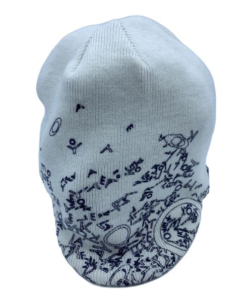 OAKLEY（オークリー）OAKLEY (オークリー) ニット帽 ホワイト×ネイビー サイズ:不明の古着・服飾アイテム