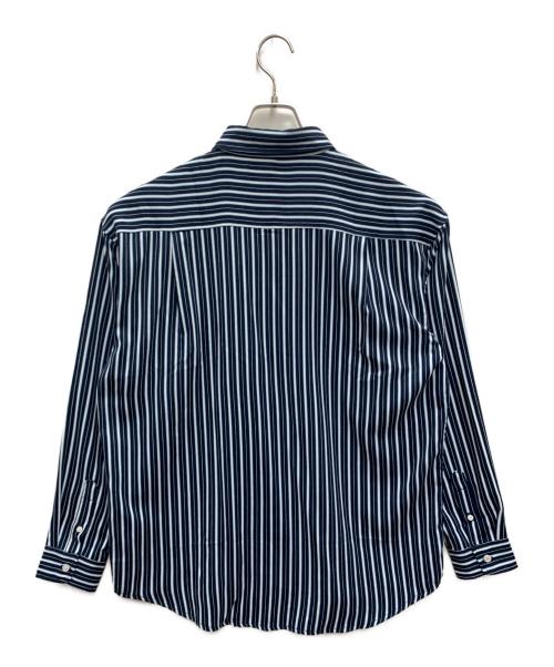 TAKEO KIKUCHI（タケオキクチ）TAKEO KIKUCHI (タケオキクチ) 長袖シャツ ネイビー×ブルー サイズ:XLの古着・服飾アイテム