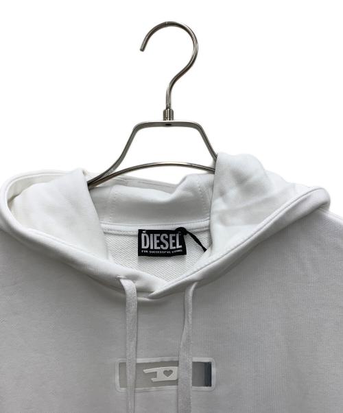 DIESEL（ディーゼル）DIESEL (ディーゼル) プルオーバーパーカー ホワイト サイズ:XS 未使用品の古着・服飾アイテム