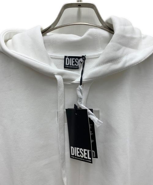 DIESEL（ディーゼル）DIESEL (ディーゼル) プルオーバーパーカー ホワイト サイズ:XS 未使用品の古着・服飾アイテム