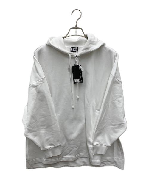DIESEL（ディーゼル）DIESEL (ディーゼル) プルオーバーパーカー ホワイト サイズ:XS 未使用品の古着・服飾アイテム