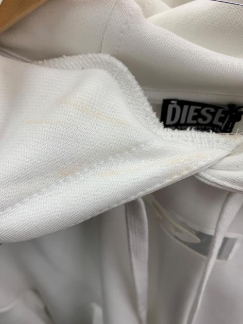 DIESEL（ディーゼル）DIESEL (ディーゼル) プルオーバーパーカー ホワイト サイズ:XSの古着・服飾アイテム