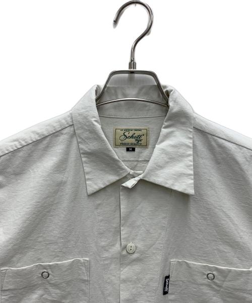 Schott（ショット）Schott (ショット) 半袖シャツ アイボリー サイズ:Mの古着・服飾アイテム