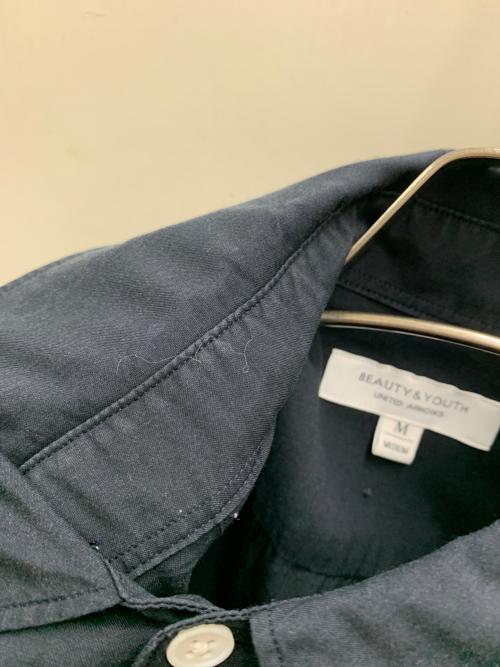 BEAUTY&YOUTH（ビューティーアンドユース）BEAUTY&YOUTH (ビューティーアンドユース) 長袖シャツ ネイビー サイズ:Mの古着・服飾アイテム