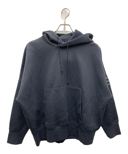adidas Originals（アディダスオリジナル）adidas originals (アディダスオリジナル) プルオーバーパーカー ブラック サイズ:2XLの古着・服飾アイテム