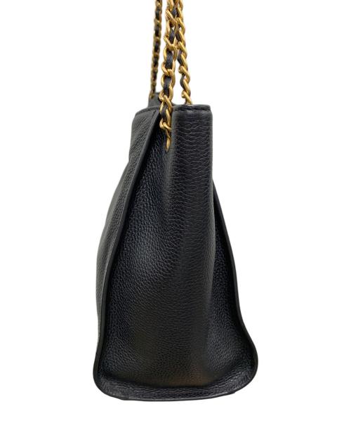 TORY BURCH（トリーバーチ）TORY BURCH (トリーバーチ) トートバッグ　BRITTEN SMALL SLOUCHY TOTE ブラック×ゴールドの古着・服飾アイテム