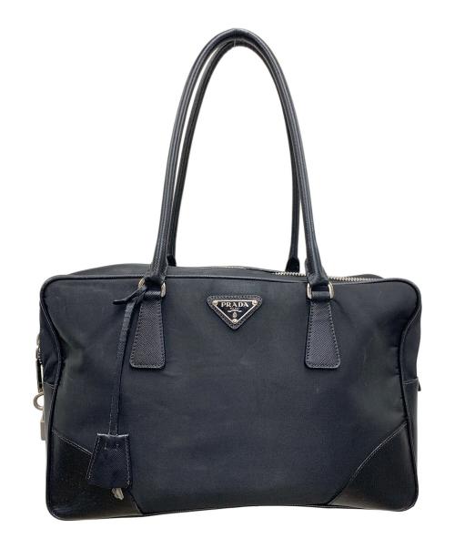 PRADA（プラダ）PRADA (プラダ) ハンドバッグ　サフィアーノ ブラックの古着・服飾アイテム