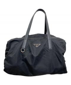 プラダ　レザー　ボストンバッグ　ビンテージ　prada 中古・古着通販】PRADA (プラダ) レザーボストンバッグ ブラック