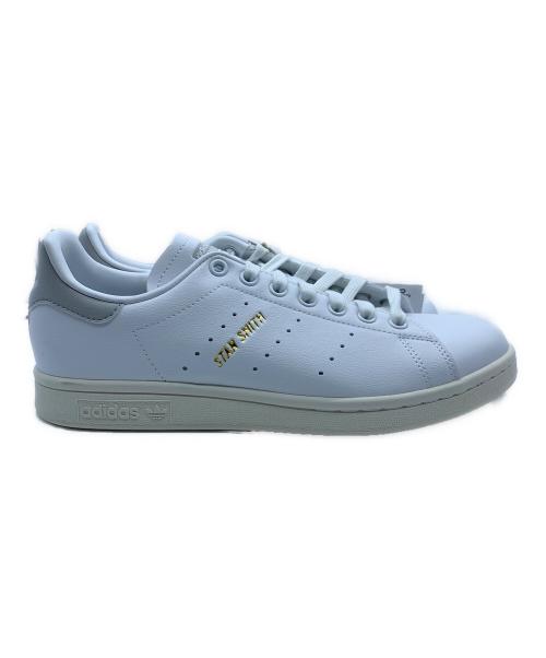 adidas（アディダス）adidas (アディダス) ローカットスニーカー ホワイト×グレー サイズ:25 未使用品の古着・服飾アイテム