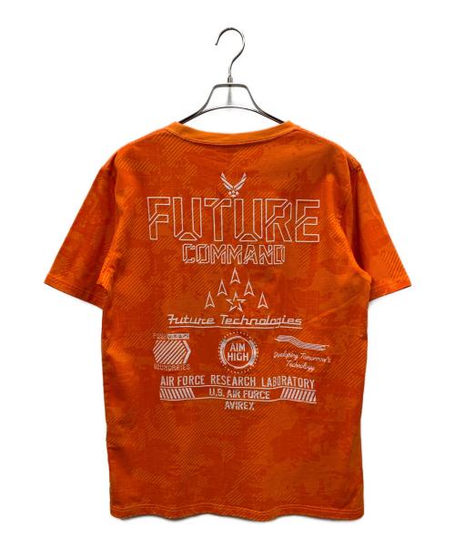 AVIREX（アヴィレックス）AVIREX (アヴィレックス) 半袖カットソー オレンジ サイズ:XLの古着・服飾アイテム