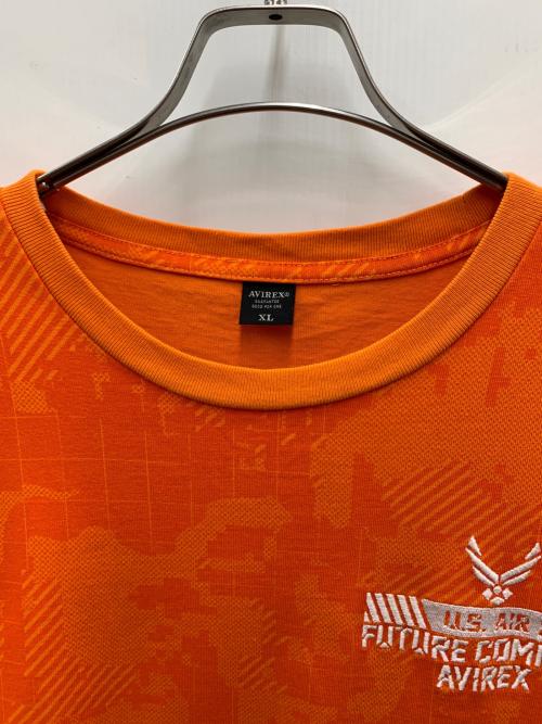 AVIREX（アヴィレックス）AVIREX (アヴィレックス) 半袖カットソー オレンジ サイズ:XLの古着・服飾アイテム