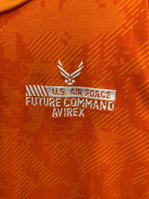AVIREX（アヴィレックス）AVIREX (アヴィレックス) 半袖カットソー オレンジ サイズ:XLの古着・服飾アイテム