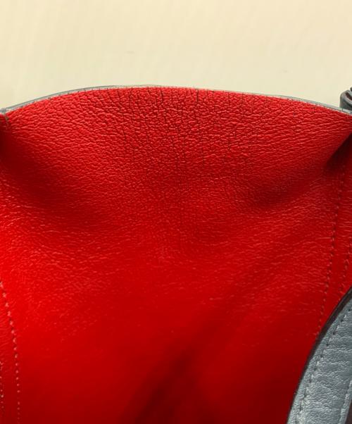 Marc by Marc Jacobs（マークバイマークジェイコブス）Marc by Marc Jacobs (マークバイマークジェイコブス) トートバッグ グレー×レッドの古着・服飾アイテム