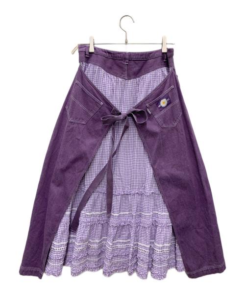 PINK HOUSE（ピンクハウス）PINK HOUSE (ピンクハウス) ロングスカート パープル サイズ:Lの古着・服飾アイテム