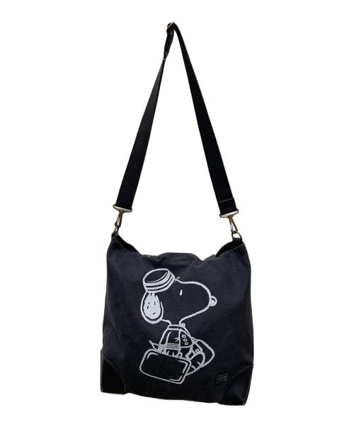 PORTER（ポーター）PORTER (ポーター) PEANUTS (ピーナッツ) トートバッグ ブラックの古着・服飾アイテム