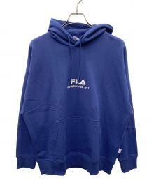 FILA（フィラ）の古着「プルオーバーパーカー」｜ネイビー