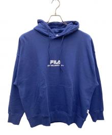 FILA（フィラ）の古着「プルオーバーパーカー」｜ネイビー